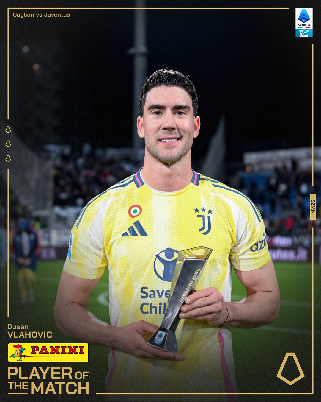 打進致勝進球！弗拉霍維奇當選尤文1-0卡利亞里全場最佳球員