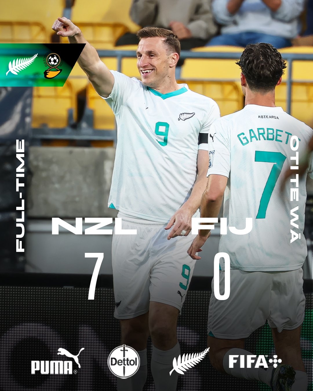 距世界杯一步之遙！新西蘭7-0進大洋洲決賽，其FIFA排名高國足1位